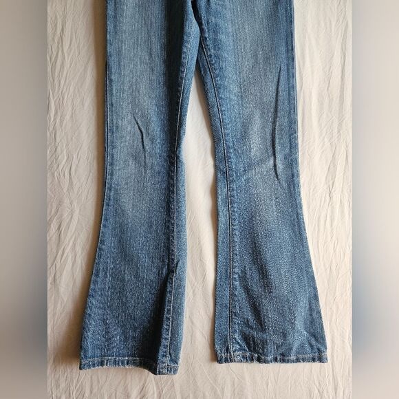 Ezra Fitch Jeans Juniors 12 (26x28.5) Abercrombie Slim Flare Distressed Boho GUC - Picture 3 of 11